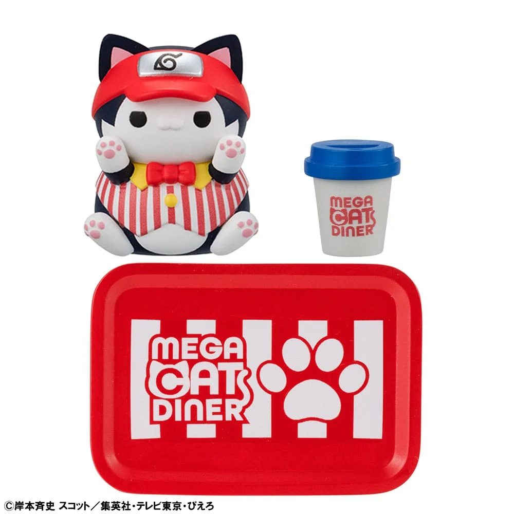 Naruto Shippuden Mega Cat Project Nyaruto! Trading Figures Mega Cat Diner 3cm Blind Box - 1 Unidade